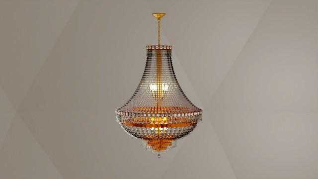 3d chandelier light