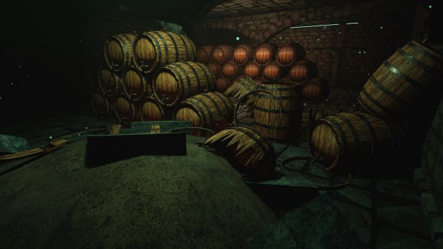 wine cellar set unreal engine project included