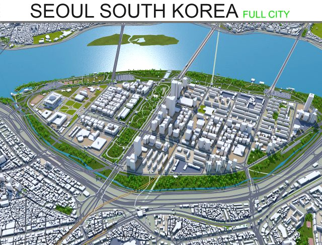 seoul city south korea 75km