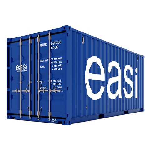 cargo-container blue 20ft