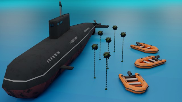 -water transport-marine equipment-deep sea mine-rescue boa-submarines-