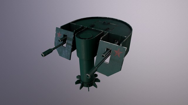 automatic military turret