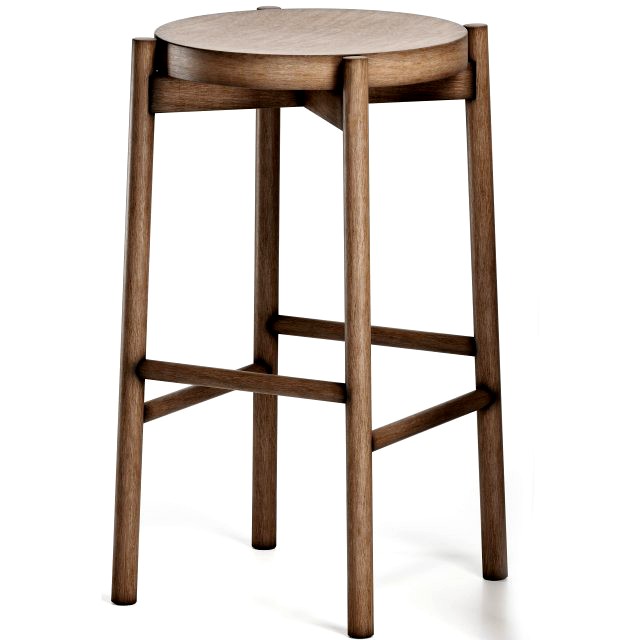 kotan high stool wood by conde house