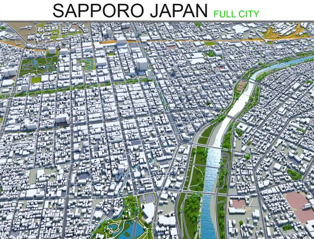 sapporo city hokkaido japan 120km