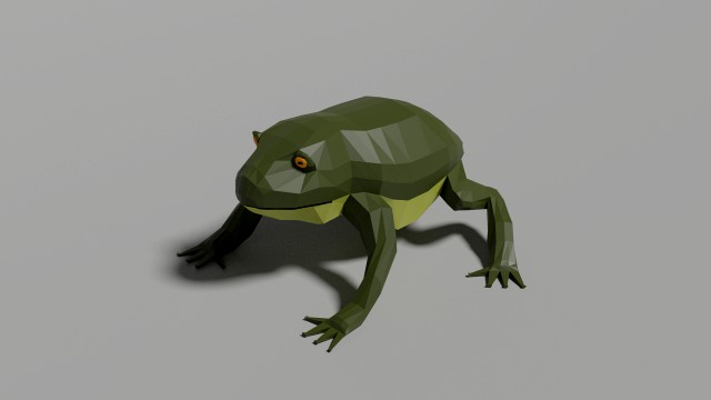 low-poly toad