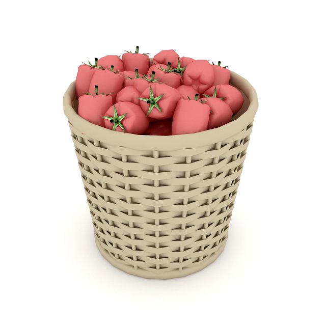 basket pepper market sale