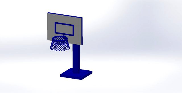 Basketball hoop 3d model