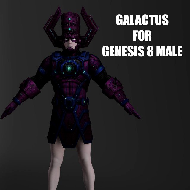 galactus - the devourer of worlds for genesis 8 male