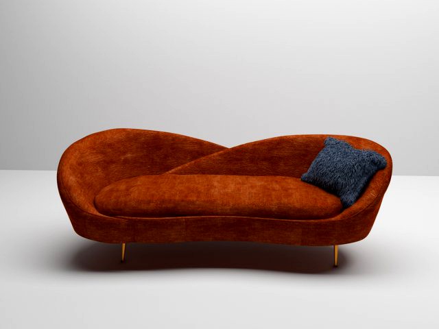 velvet double sofa