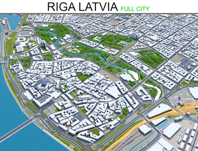 riga city latvia 50km