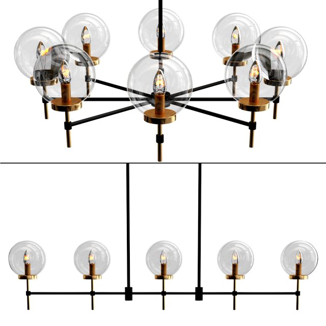 glass chandelier collection