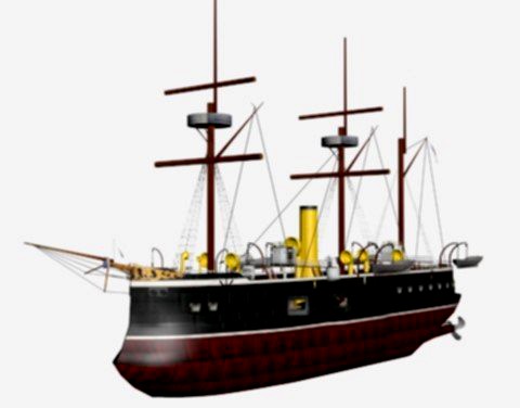 ironclad frigate cochrane 3d