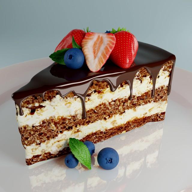 berries cake