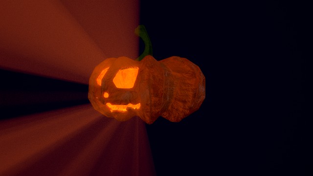 jacks halloween pumpkin lamp pbr game ready low-poly