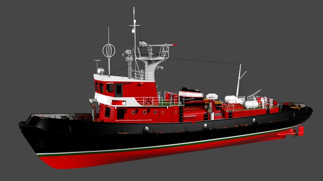 strazak -3 fire-fighting ship