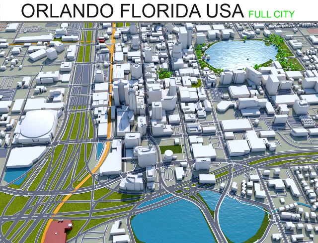 orlando city florida usa 80km