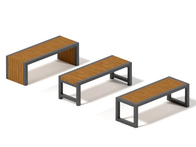 outdoor bench set