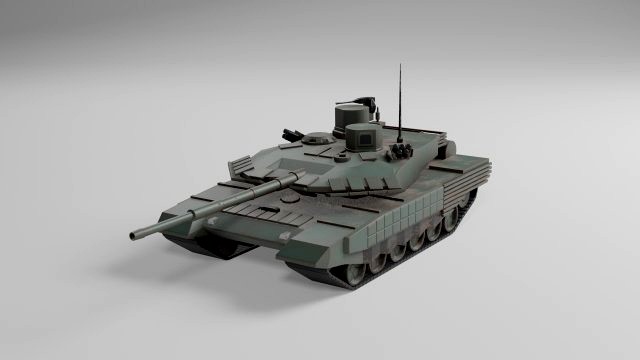 t90 low poly model
