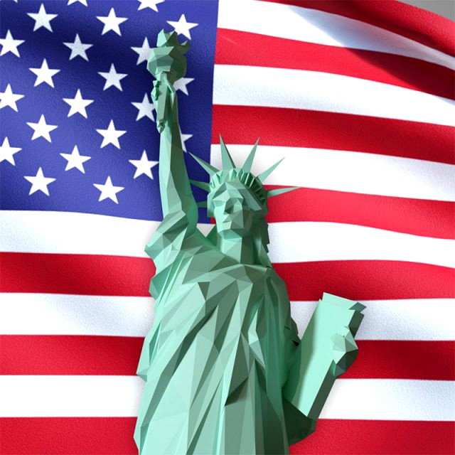 statue of liberty - lowpoly