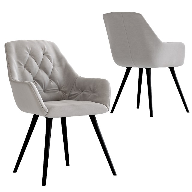 chair with armrest kira grey