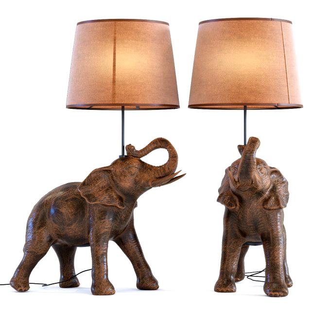 table lamp elephant safari kare design