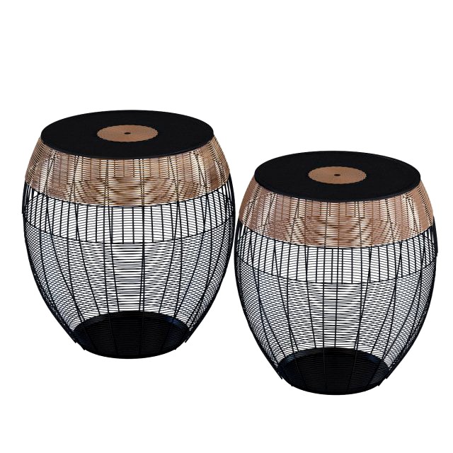 side table african drums