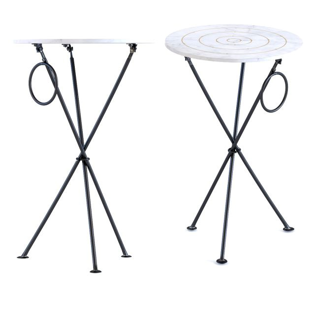 side table clack circles