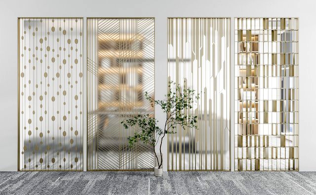 modern screen partition door