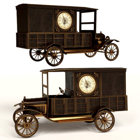 retro car clock