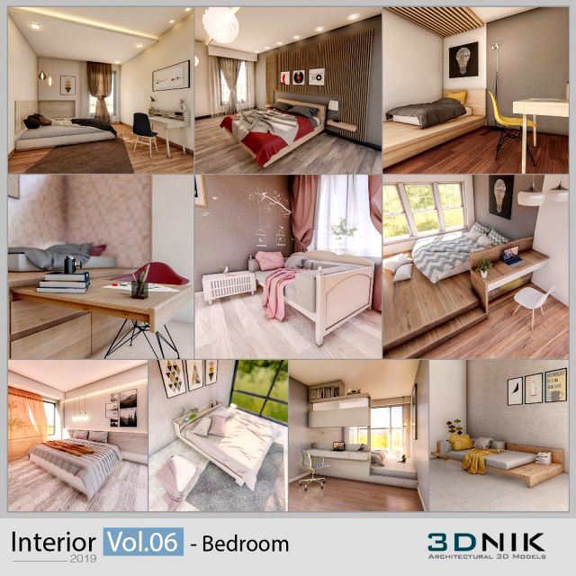 3dnik interior vol 06 - 10 bedrooms