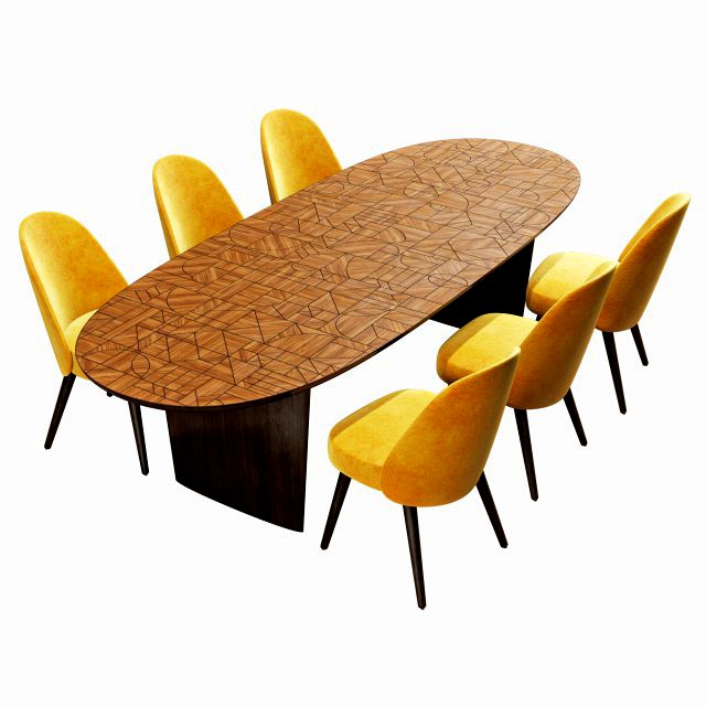 roche bobois patchwork dining table 280 identities chair