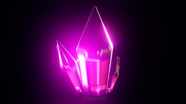 shiny crystal model blender