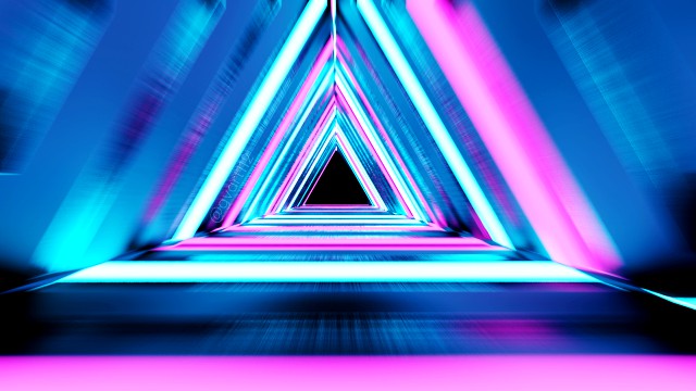 triangular tunnel animation blender