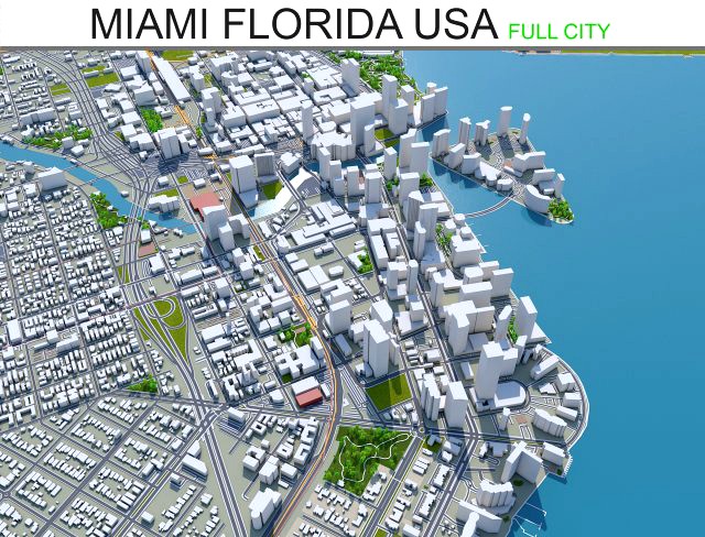 miami city florida usa 30km