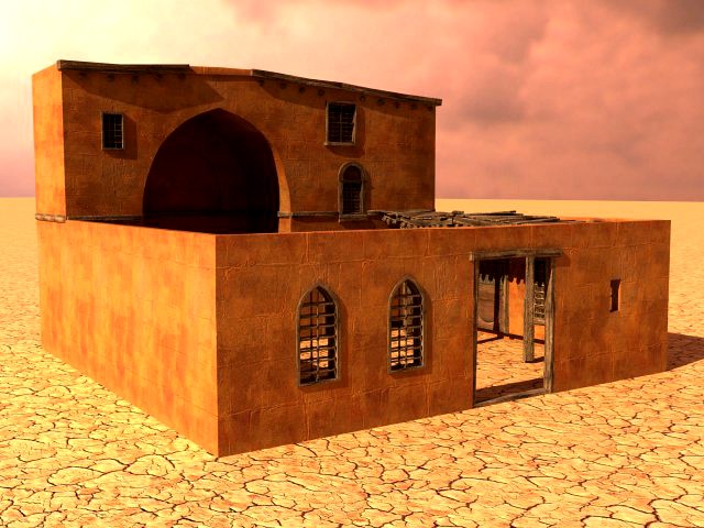arabian house low-poly model