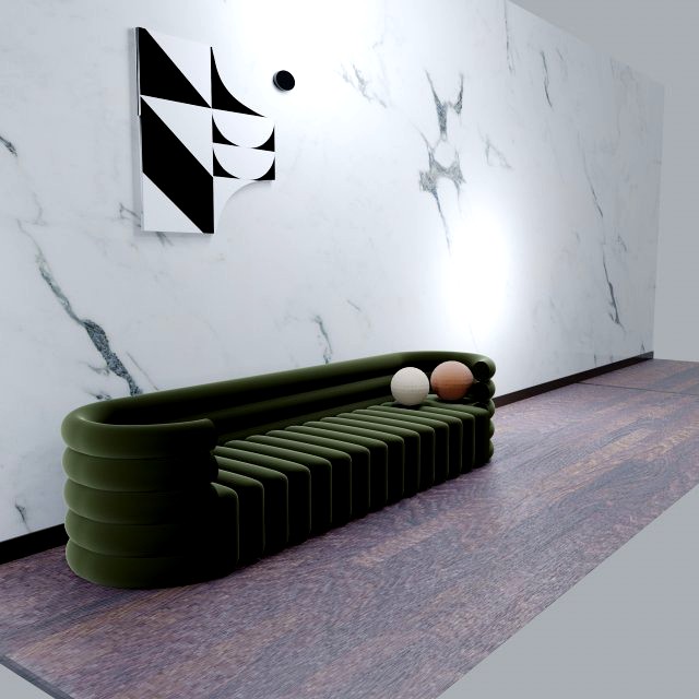 velvet sofa