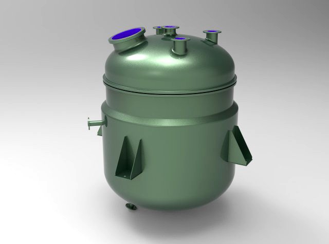 enamelled steel container