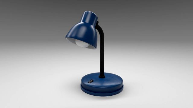 modern table lamp blue