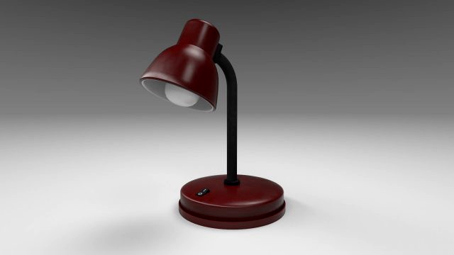 modern table lamp red