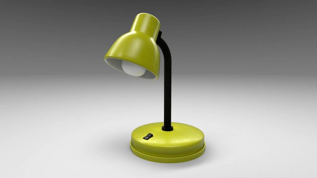 modern table lamp yellow