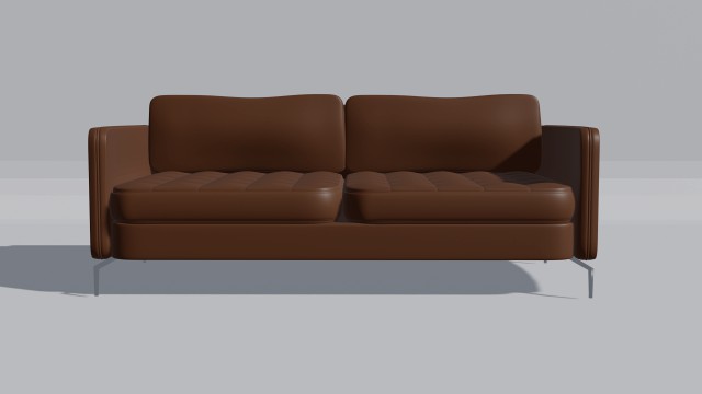 sofa marrom 3 lugares