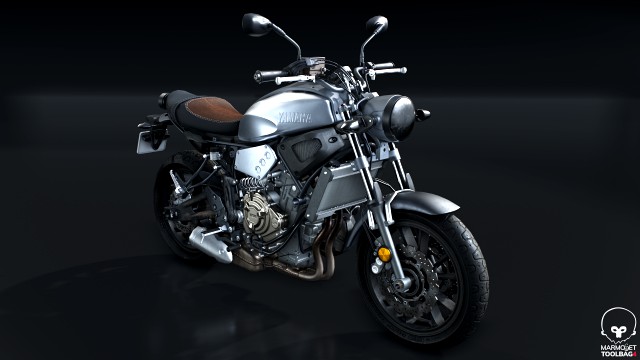 2016 yamaha xsr700 real-time pbr motorcycle