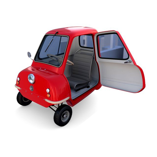 peel p50 blue with interior and chassis