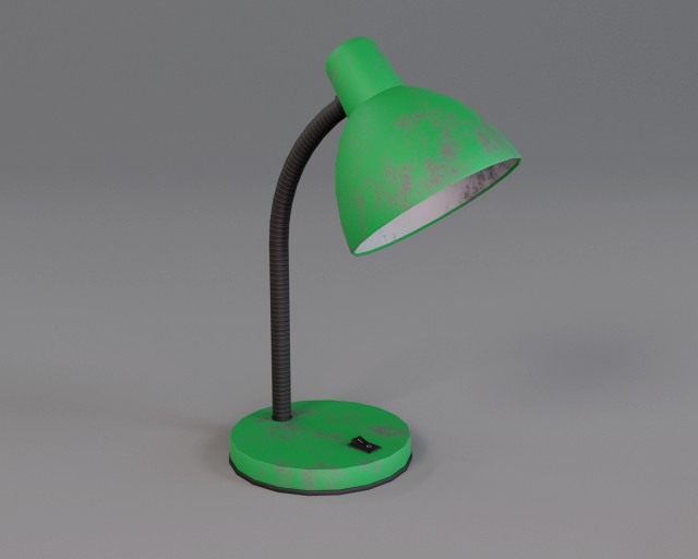 rusty table lamp