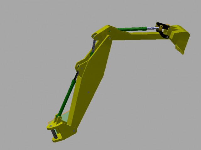 brazo hidrulico retroexcavadora