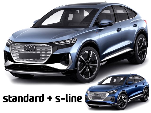 audi q4 e-tron sportback 2022 standard and s-line