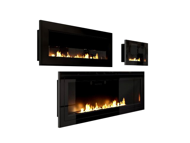 modern fireplace