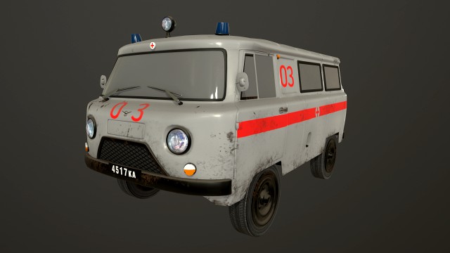 old uaz 452 2206 ambulance
