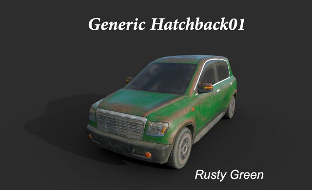 generic hatchback 01 rusty green