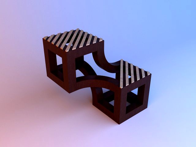 wood sculpture furniture coffee table-chair